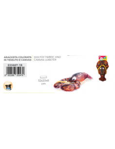 Aragosta Colorata in Tessuto Giochi per Cani 2