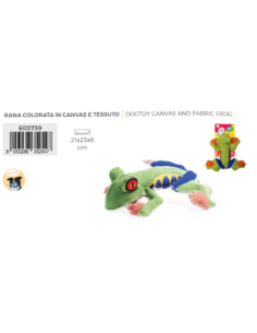 Rana Colorata Tessuto. Giochi Per Cani 2