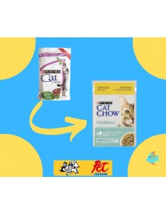 Purina Cat Chow Busta Hairball Pollo e Fagiolini  gr 85. Cibo Umido Per Gatti 2