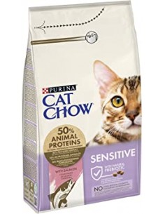 Purina Cat Chow Adult Sensitive Salmone kg 1,5. Mangime Per Gatti