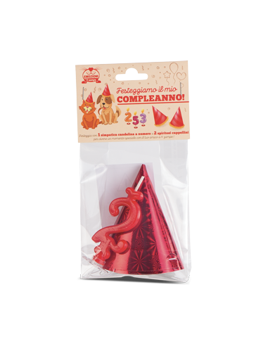 Candelina Numero 8 e Cappelli . Accessori Per Cani