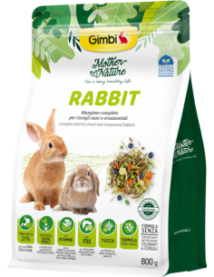 Gimbi Mother Nature Rabbit gr 800. Mangime Per Roditori