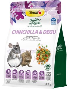 Gimbi Mother Nature Chinchilla e degu gr 800. Mangimi Per Roditori