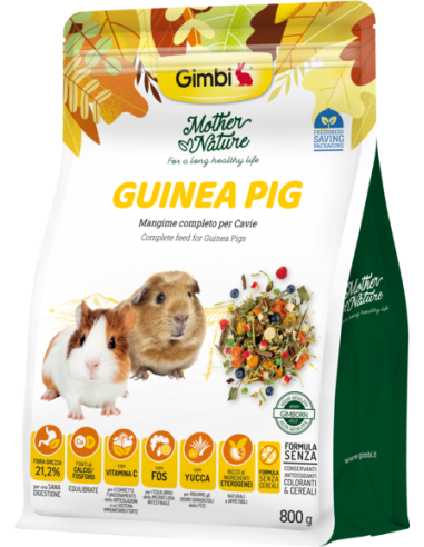 Gimbi Mother Nature Guinea Pig gr 800. Mangimi Per Roditori