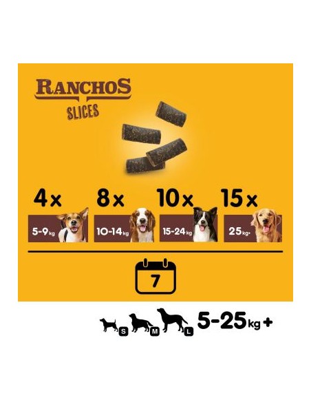 Pedigree Ranchos Slices manzo gr.60.Snack Per cani