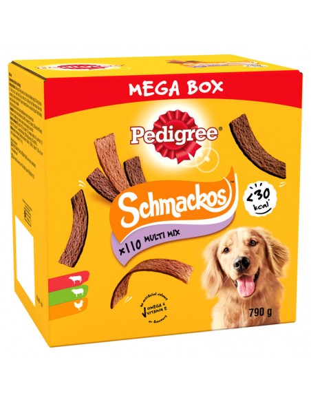 Pedigree Schmackos Multi Mix 5x22gr.Mega Box. Snack per Cani