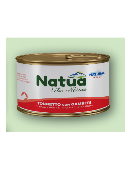 Natua Jelly Cat Tonnetto e Gamberi gr.150. Cibo Umido Per Gatti