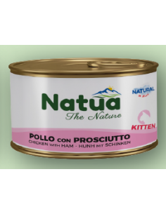 Natua Jelly Cat Kitten Pollo e Prosciutto gr.85Cibo Umido per gattini