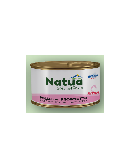 Natua Jelly Cat Kitten Pollo e Prosciutto gr.85Cibo Umido per gattini