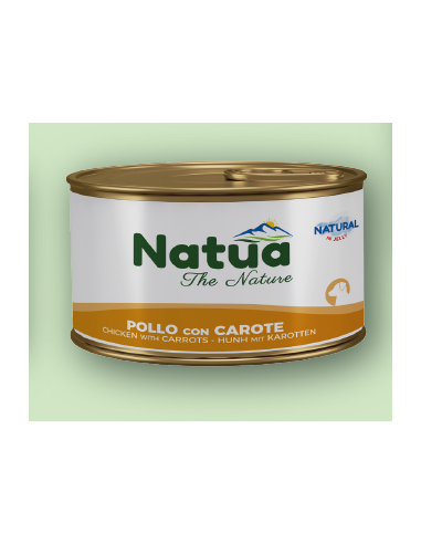 Natua Jelly Dog Pollo e Carote gr.85. cibo Umido Per Cani