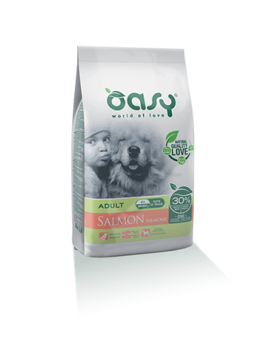 Oasy Dry Dog One Adult Salmone kg 12. Mangime Per Cani