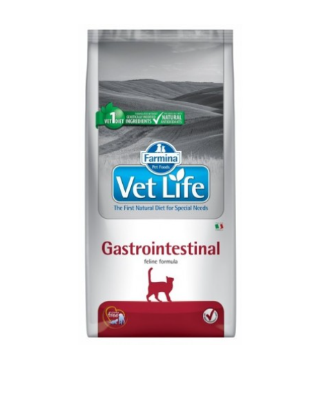 Vet Life Cat Gastro Intestinal Gr.400 Alimento Completo Dietetico per Gatti Farmina