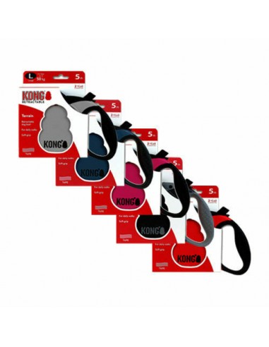 Kong Terrain Misura Xsmall 3 metri. Fucsia. Guinzaglio Per Cani .