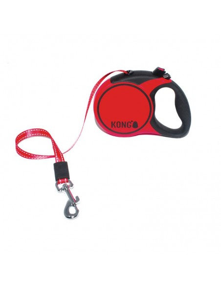 Kong Terrain Misura Xsmall  3 metri. Rosso. Guinzaglio Per Cani