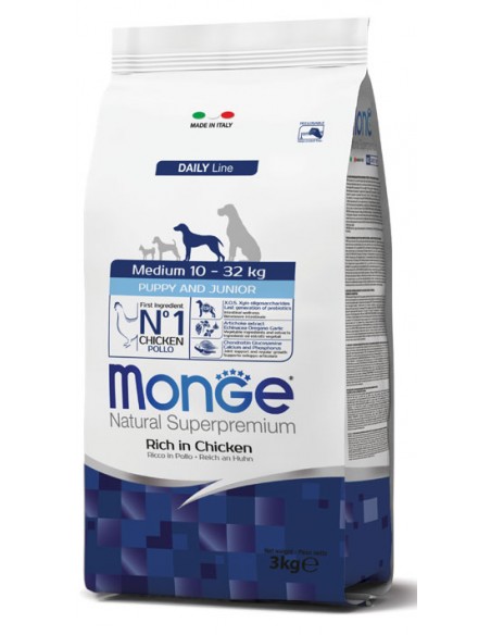 Monge Medium Puppy Junior kg 12. Crocchette per Cani- Puppy