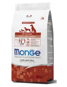Monge Natural Puppy & Junior con Agnello e Riso gr 800. Crocchette Per Cani- Puppy