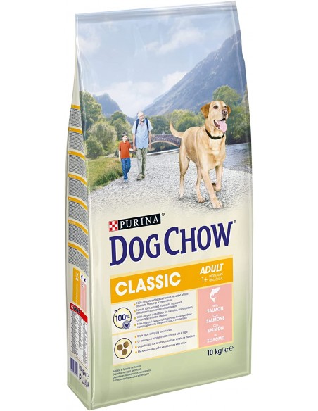 Tonus Dog Chow Classic Salmone kg 10. Mangime Secco Per Cani