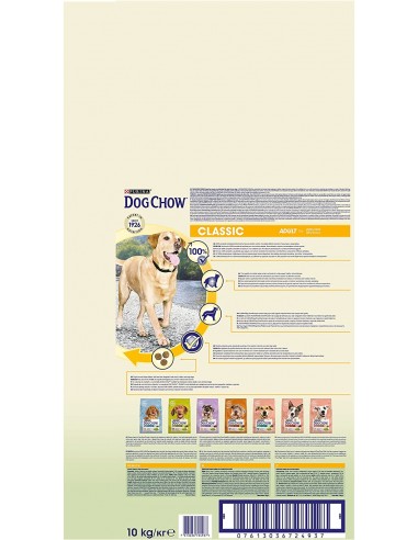 Tonus Dog Chow Classic Salmone kg 10. Mangime Secco Per Cani