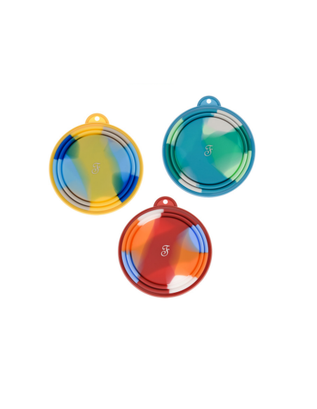 Ciotola Rainbow Silicone 1 litro Rossa . Mangiatoie Per Cani