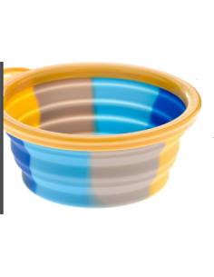 Ciotola Rainbow Silicone 1 litro Giallo. Mangiatoie Per Cani