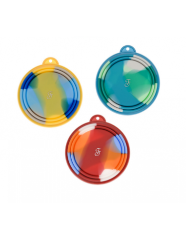 Ciotola Rainbow Silicone 1 litro Giallo. Mangiatoie Per Cani