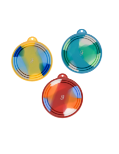 Ciotola Rainbow Silicone Medium  750 ml Azzurra  Mangiatoie Per Cani 2