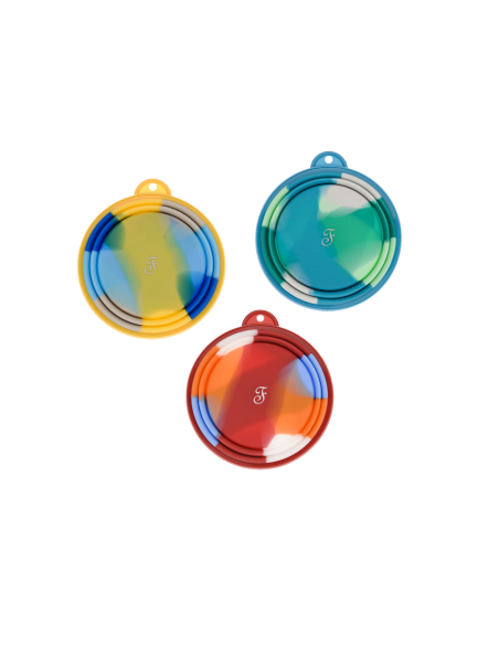 Ciotola Rainbow Silicone ml 350 Small.Rosso . Mangiatoie Per cani
