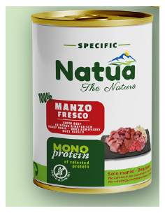 Natua Specific Dog Manzo gr.400. Cibo Umido Per Cani
