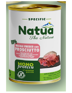 Natua Specific Dog Prosciutto gr.400. Cibo Umido Per Cani