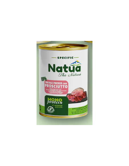 Natua Specific Dog Prosciutto gr.400. Cibo Umido Per Cani