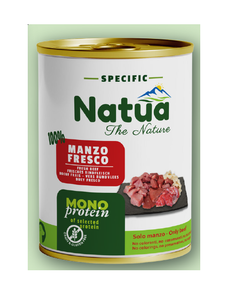 Natua Specific Dog Manzo gr.800. Cibo Umido Per Cani