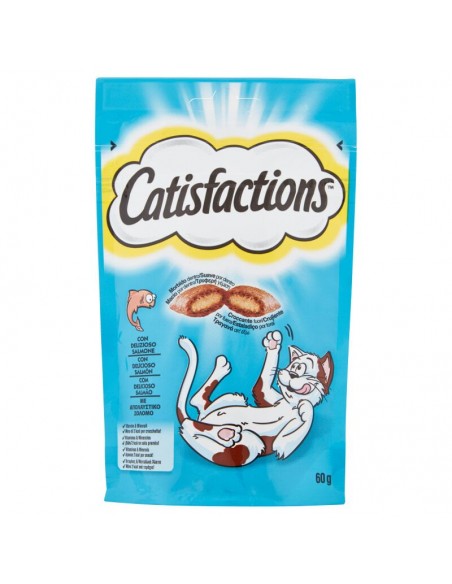 Catisfactions Con Salmone e Formaggio GR.60. Leccornie Per gatti