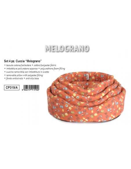 Cuccia Melograno Misura cm 48. Cucce Per Cani