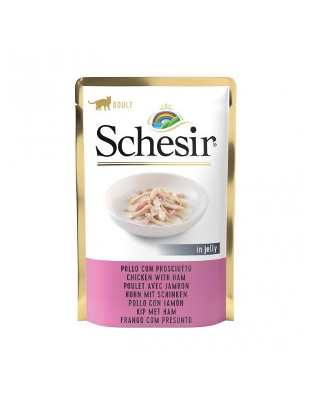 Schesir Cat Busta Pollo Con Prosicutto in Jelly gr 85. Mangime Umido per Gatti