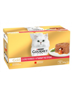 Gourmet Gold Cuore Morbido Manzo Pollo 4 x85 gr. Mangime Umido Per gatti 2