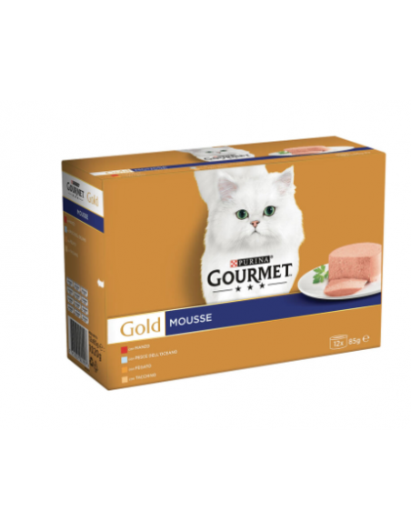 Gourmet Gold  mousse 12x85 gr. Mangime Umido Per Gatti