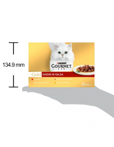 Gourmet Gold Dadini in salsa 12x85 gr. Mangime Umido Per Gatti