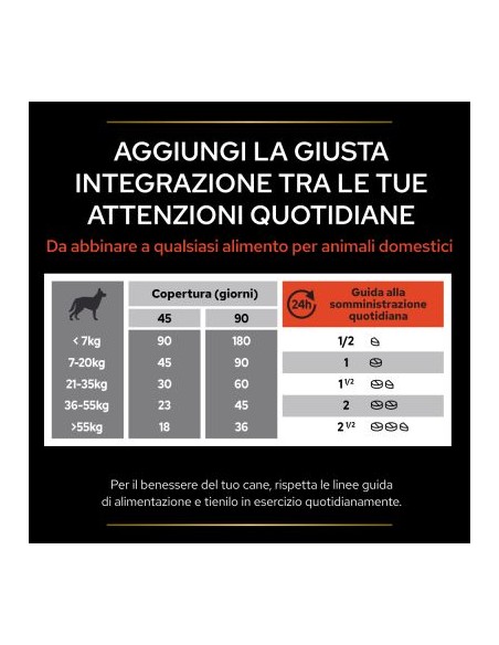 Pro Plan Dog Supplements Multivitamins 45 tavolette. Vitaminici Per Cani