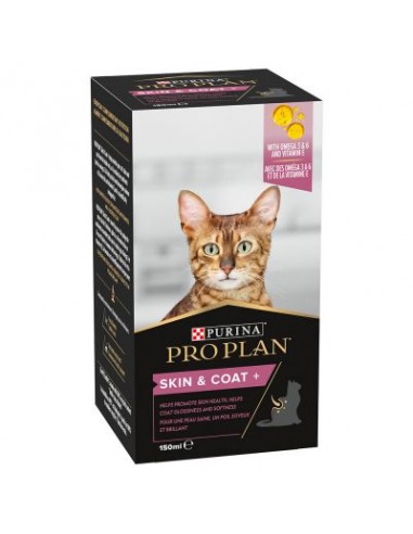 Pro Plan Cat Supplements Skin & Coat ml.150. Vitaminici Per Gatti