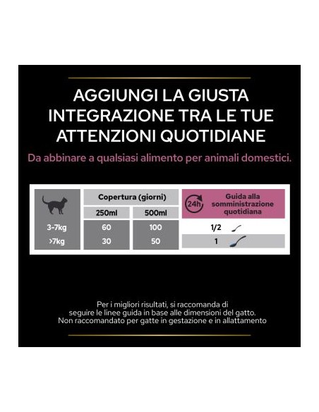 Pro Plan Cat Supplements Skin & Coat ml.150. Vitaminici Per Gatti