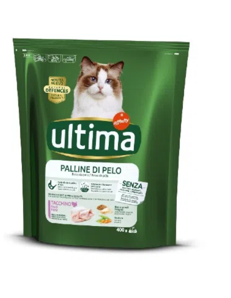 Ultima Hairball Gr.400 Cibo per Gatti