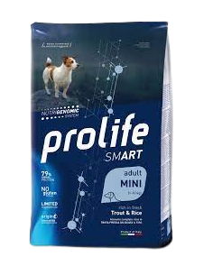 Prolife Smart Adult Medium/Large Trout and Rice (Trota e Riso) Gr.600 Cibo per Cani.