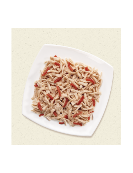 Life Cat Busta Filetti di Pollo con Prosciutto Gr.70.Cibo Umido Per Gatti