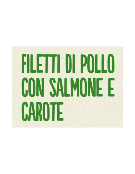 Life Cat Busta Filetti di Pollo con Salmone Gr.70. Cibo Umido Per Gatti