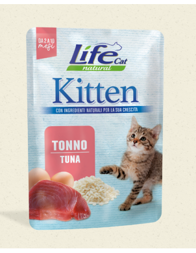 Life Cat Busta Kitten Tonno Gr.70. Cibo Umido Per Gattini