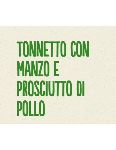 Life Cat Busta Tonno Manzo e Prosciutto Gr.70. Cibo Umido Per Gatti