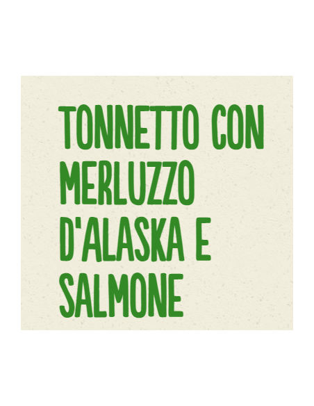 Life Cat Busta Tonnetto con Merluzzo d'Alaska E Salmone  Gr.70. Cibo Umido Per Gatti
