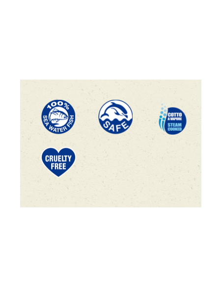 Life Cat Busta Tonnetto con Merluzzo d'Alaska E Salmone  Gr.70. Cibo Umido Per Gatti