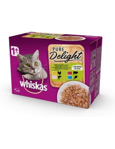 Whiskas Multipack pure delight  Selezione Assortita in Gelatina 12 pz. Cibo Umido Per Gatti