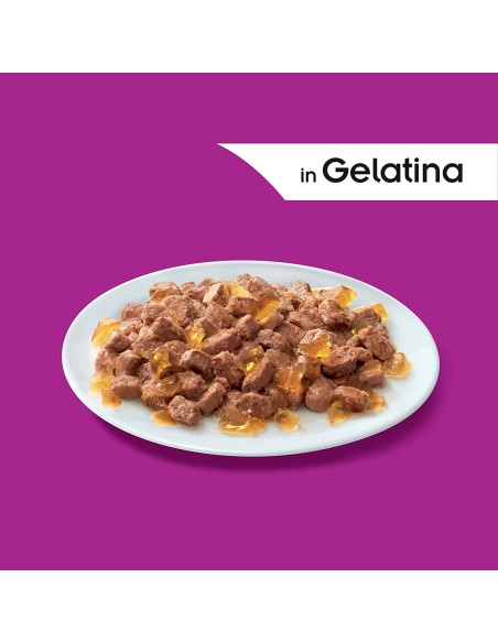 Whiskas Multipack pure delight  Selezione Assortita in Gelatina 12 pz. Cibo Umido Per Gatti